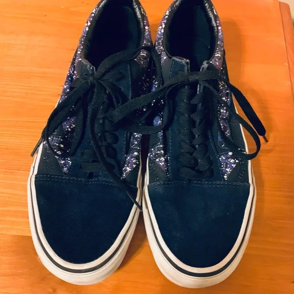 Navy Galaxy Vans Mens Size 8 - Picture 2 of 4